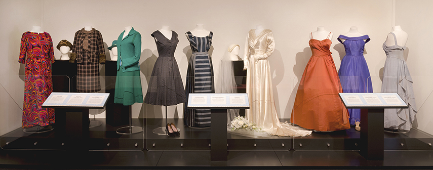 A selection of nine dresses
