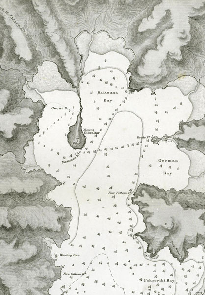 Chart of Akaroa Harbour, Acheron survey, 1850